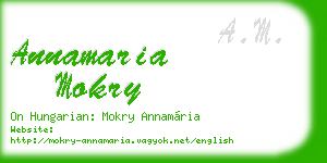 annamaria mokry business card